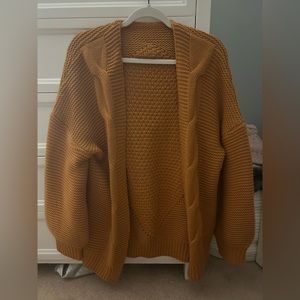 Pumpkin Chunky Knit Cardigan